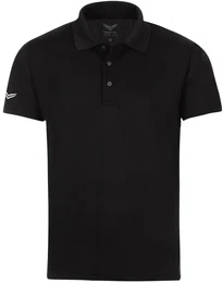 Poloshirt Klassisches Poloshirt COOLMAX , Herren, Gr. M, schwarz, 100% Polyester (recycelt), sportlich, Kurzarm, Shirts