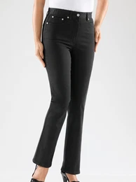5-Pocket-Jeans CASUAL LOOKS Gr. 19, Kurzgren, schwarz Damen Jeans
