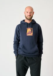 Kapuzensweatshirt Ahoi Gr. L, blau (dunkelblau) Herren Sweatshirts mit trendigem Frontprint