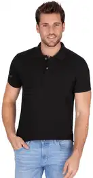Poloshirt Slim Fit Poloshirt aus DELUXE-Piqu , Herren, Gr. XL, schwarz, 100% Baumwolle, Basic, Kurzarm, Shirts