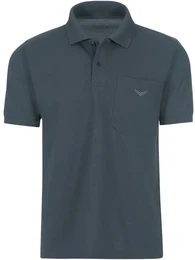 Poloshirt Polohemd mit Brusttasche , Herren, Gr. XXXL, grau (anthrazit), 100% Baumwolle, Basic, Kurzarm, Shirts