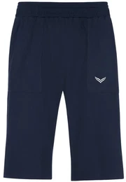 Jerseyhose Bermuda aus Single-Jersey , Damen, Gr. XXL, US-Gren, blau (navy), 100% Baumwolle, casual, Hosen