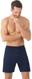 Boxershorts Boxershorts aus 100% Biobaumwolle , Herren, Gr. S, blau (navy, c2c), 100% Baumwolle (Bio-Baumwolle kbA), Unterhosen