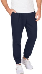 Jerseyhose Jogginghose mit aufgesetzten Taschen , Herren, Gr. S, US-Gren, blau (navy), 55% Polyester, 45% Baumwolle, klassisch, Hosen