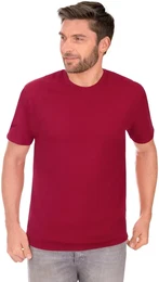 T-Shirt T-Shirt aus 100% Biobaumwolle , Herren, Gr. XXL, rot (rubin, c2c), 100% Baumwolle (Bio-Baumwolle kbA), Basic, Kurzarm, Shirts