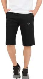 Jerseyhose Bermuda aus Single-Jersey , Herren, Gr. 4XL, US-Gren, schwarz, 100% Baumwolle, casual, Hosen