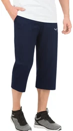 Jerseyhose 3/4 Freizeithose , Herren, Gr. M, US-Gren, blau (navy), 100% Baumwolle, Basic, Hosen