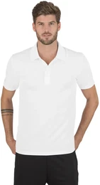 Poloshirt Klassisches Poloshirt COOLMAX , Herren, Gr. XXXL, wei, 100% Polyester (recycelt), sportlich, Kurzarm, Shirts