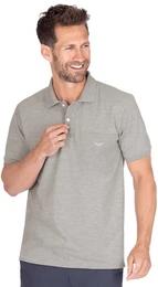 Poloshirt Polohemd mit Brusttasche , Herren, Gr. XL, grau (grau, melange), 100% Baumwolle, Basic, Kurzarm, Shirts