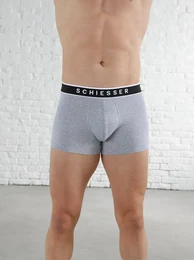 Panty SCHIESSER, Herren, Gr. 8, grau, 95% Baumwolle, 5% Elasthan, Unterhosen