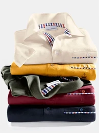 Poloshirt MARCO DONATI Kurzarm-Shirt Gr. 52/54, blau (marine), Herren, 100% Baumwolle, unifarben, Shirts