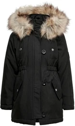Winterjacke KIDS KOGIRIS FUR PARKA OTW Gr. 158, schwarz (black) Mdchen Jacken
