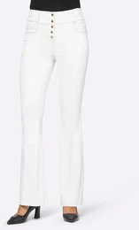 Bequeme Jeans Gr. 20, Kurzgren, wei Damen Jeans