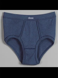 Slip KINGS CLUB Gr. 9, blau (dunkelblau, meliert), Herren, 100% Baumwolle, Unterhosen