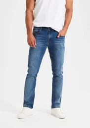 5-Pocket-Jeans Straight-fit , Herren, Gr. 32, Lnge 34, blau (schwarz, blau, denim), Jeans, Obermaterial: 98% Baumwolle, 2% Elasthan, unifarben, casual, straight fit lang, Jeans, mit normaler Bundhhe, aus elastischer Denim-Qualitt
