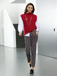 Pullunder INSPIRATIONEN Pullunder Gr. 44, rot Damen Pullover