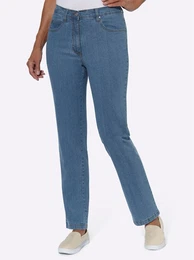 5-Pocket-Jeans CASUAL LOOKS Gr. 44, Normalgren, blau (blau, bleached), Damen, 98% Baumwolle, 2% Elasthan, unifarben, Jeans