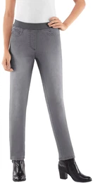 Schlupfjeans INSPIRATIONEN Gr. 21, Kurzgren, grau (grey, denim) Damen Jeans
