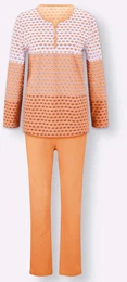 Schlafanzug WSCHEPUR Gr. 48/50, beige (ecru, apricot) Damen Homewear-Sets