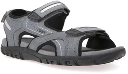 Sandale UOMO SANDAL STRADA Gr. 41, grau (stone, hellgrau) Herren Schuhe Sommerschuh, Klettschuh, Outdoorsandale, im Trekking-Look