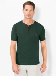 Kurzarmshirt CATAMARAN Kurzarm-Shirt Gr. 48/50, grn (moos), Herren, 100% Baumwolle, unifarben, Shirts