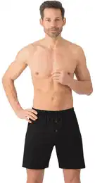 Boxershorts Boxershorts aus 100% Biobaumwolle , Herren, Gr. S, schwarz (schwarz, c2c), 100% Baumwolle (Bio-Baumwolle kbA), Unterhosen