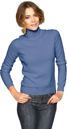 Rollkragenpullover Rollkragenpullover Gr. 38/40, blau Damen Pullover