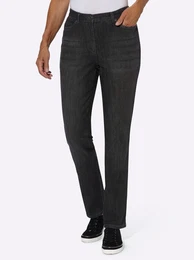 5-Pocket-Jeans CASUAL LOOKS Gr. 96, Langgren, schwarz (black, denim) Damen Jeans