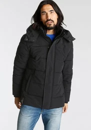 Steppjacke Svendborg , Herren, Gr. S (44/46), schwarz, Web, Obermaterial: 100% Polyester. Futter: 100% Polyester. Wattierung: 100% Polyester, casual, normal, Langarm Rippbndchen, Jacken, fr den bergang, aus leichtem Webmaterial, wasse
