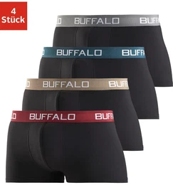 Hipster , Herren, Gr. XL, schwarz, Jersey, Obermaterial: 95% Baumwolle, 5% Elasthan, unifarben, Unterhosen, knapp sitzende Boxershorts mit Kontrastbund aus Baumwollmischung
