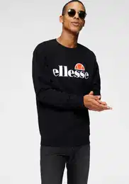 Sweatshirt SL SUCCISO SWEATSHIRT , Herren, Gr. S, schwarz, Obermaterial: 80% Baumwolle, 20% Polyester, sportlich, Basic schmal hftlang, Rundhals, Langarm Bndchen, Sweatshirts