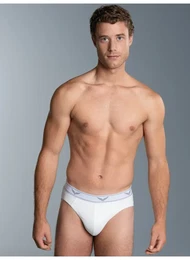 Slip Sportslip im Doppelpack , Herren, Gr. XXXL, wei, 95% Baumwolle, 5% Elastan, Unterhosen