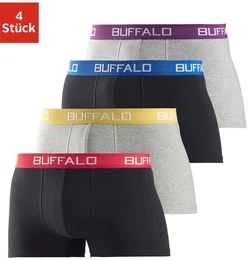 Boxer Boxershorts fr Herren , Herren, Gr. S, schwarz (schwarz, grau, meliert), Jersey, Obermaterial: 95% Baumwolle, 5% Elasthan, unifarben, krpernah, Unterhosen, aus Baumwoll-Mix