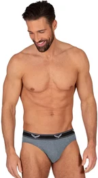 Slip Sportslip im Doppelpack , Herren, Gr. XXXL, grau (steingrau, melange), 95% Baumwolle, 5% Elastan, Unterhosen