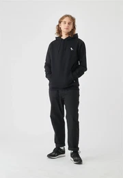 Kapuzensweatshirt Hooded Embro Gull 2 , Herren, Gr. L, schwarz, 100% Baumwolle, bestickt, casual, normal, ohne Ausschnitt, Langarm, Sweatshirts, im klassischen Design