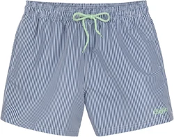 Buffalo Badeshorts in feinem Streifenlook Blau/Türkis/Grau/Hellblau/Gelb