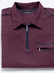 Witt Langarm-Poloshirt CATAMARAN Bordeaux/Dunkelrot/Braun/Rot