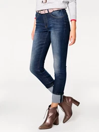 7/8-Jeans Gr. 46, Normalgren, blau (dark denim) Damen Jeans