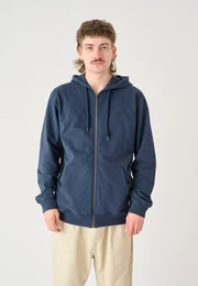 Sweatjacke Ligull , Herren, Gr. M, blau (dunkelblau), 100% Baumwolle, bestickt, casual, normal, ohne Ausschnitt, Langarm, Sweatjacken, mit kleiner Mwenstickerei