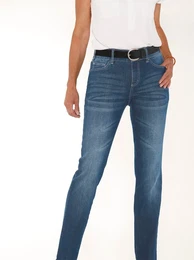 Bequeme Jeans CASUAL LOOKS Gr. 42, Normalgren, blau (blue, stone, washed) Damen Jeans