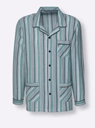 Schlafanzug KINGS CLUB Gr. 52/54, grn (grn, gestreift), Herren, 100% Baumwolle, Homewear-Sets
