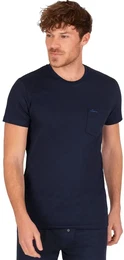 T-Shirt T-Shirt aus Biobaumwolle mit Brusttasche , Herren, Gr. XXXL, blau (navy, c2c), 100% Baumwolle (Bio-Baumwolle kbA), casual, Kurzarm, Shirts