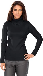 Rollkragenpullover Rollkragen-Pullover Gr. 42, schwarz Damen Pullover