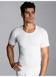 Unterhemd Halbarm-Unterhemd Doppelripp im Doppelpack , Herren, Gr. 9, Normalgren, wei, 100% Baumwolle, basic, Kurzarm, Unterhemden