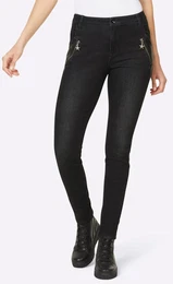 Bequeme Jeans Gr. 36, Normalgren, schwarz (black denim) Damen Jeans