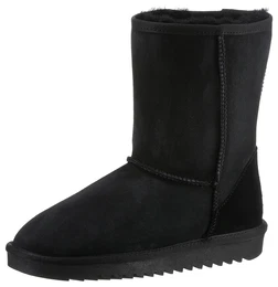 Winterboots ALASKA Gr. 40, schwarz Damen Schuhe Schlupfboots, Winterstiefelette, Snowboots mit Lammfell innen