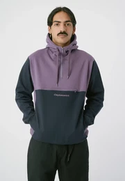 Kapuzensweatshirt Hooded Block Gr. M, lila Herren Sweatshirts im lssigen Color-Blocking-Stil