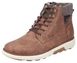 Winterboots Gr. 46, braun Herren Schuhe mit wasserabweisender riekerTEX-Membran, schmale Form