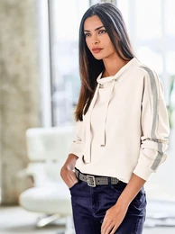 Sweatshirt Gr. 50, beige (champagner) Damen Sweatshirts