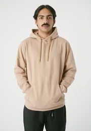 Kapuzensweatshirt Ligull , Herren, Gr. S, braun (rawdenim), 100% Baumwolle, meliert, casual, normal, ohne Ausschnitt, Langarm, Sweatshirts, mit lockerem Schnitt
